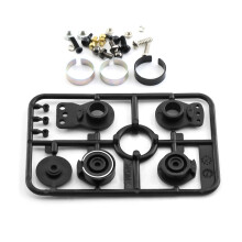 (Black) For Tamiya 50473 51000 Servo Protective Mount Set RC Car Upgrade Accessories