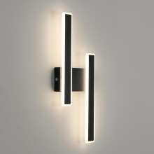 Goeco Indoor LED Wall Light, 32W, Modern Acrylic Wall Lamp, Black, 4500K