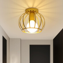 Goeco Vintage Ceiling Light, E27 for Hallway Bedroom Kitchen Cafe Bar Gold