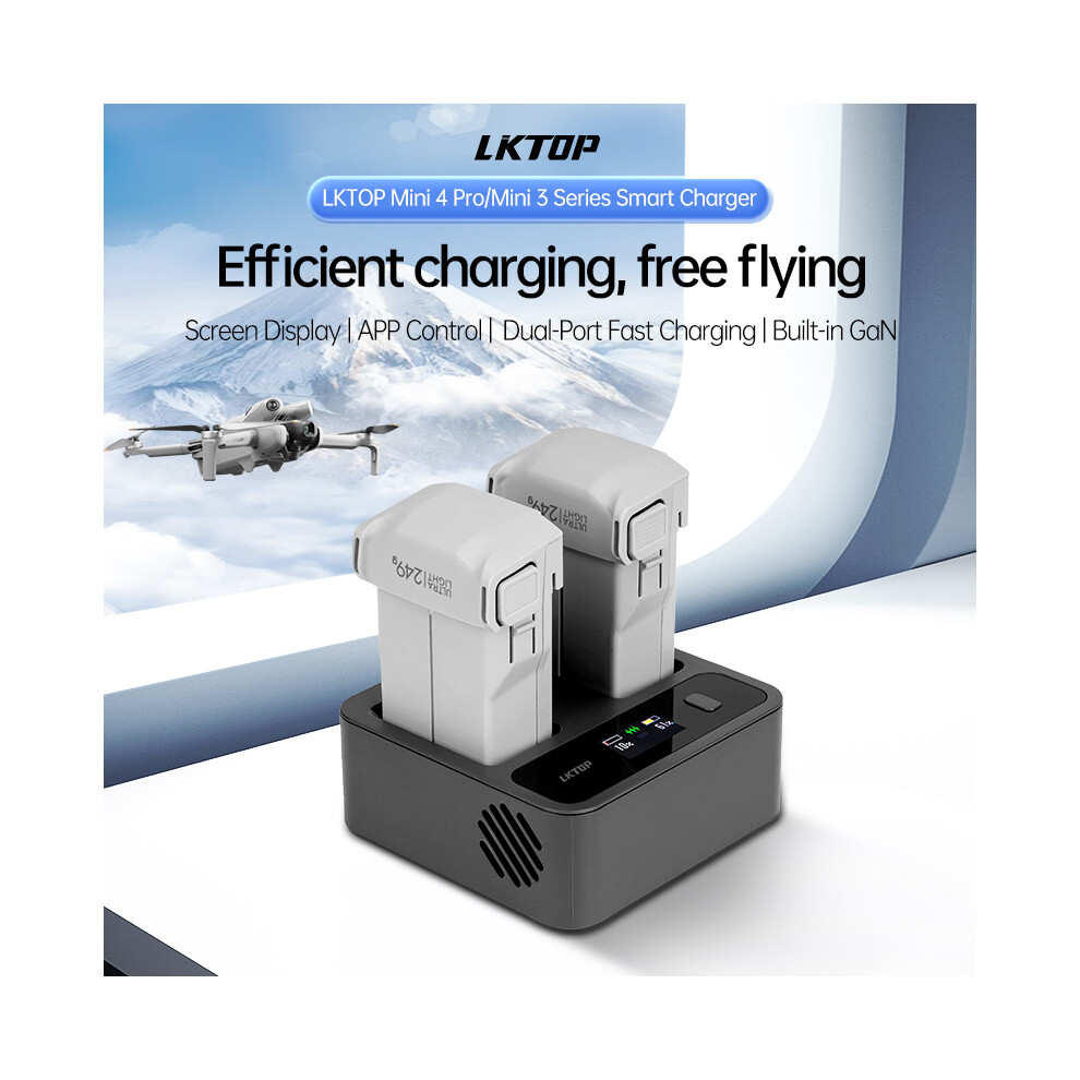 Mavic Mini 3/4 Pro Drone Smart Charger Ips Screen Display App Control For Dji 320997466529