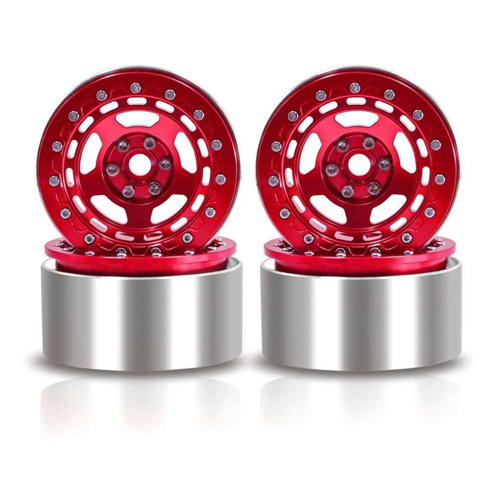 (B) For Trx4 Scx10 Axail 1/10 Rc Car 2.2" Tire Beadlock Wheel Rim Hub Wheel Rim Hub 320997466291