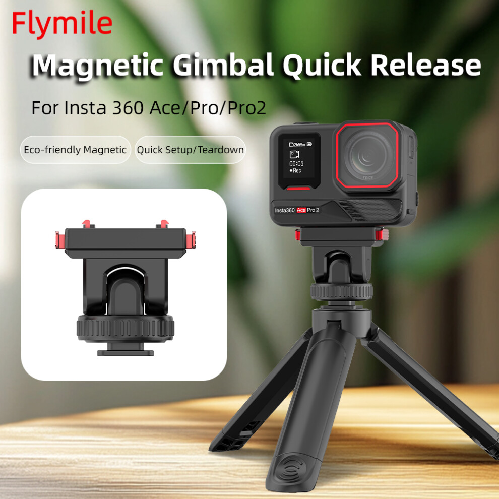 For Insta360 Ace/Pro/Pro 2 Camera Magnetic Bracket Expanding Cold Shoe Bracket 320997467113