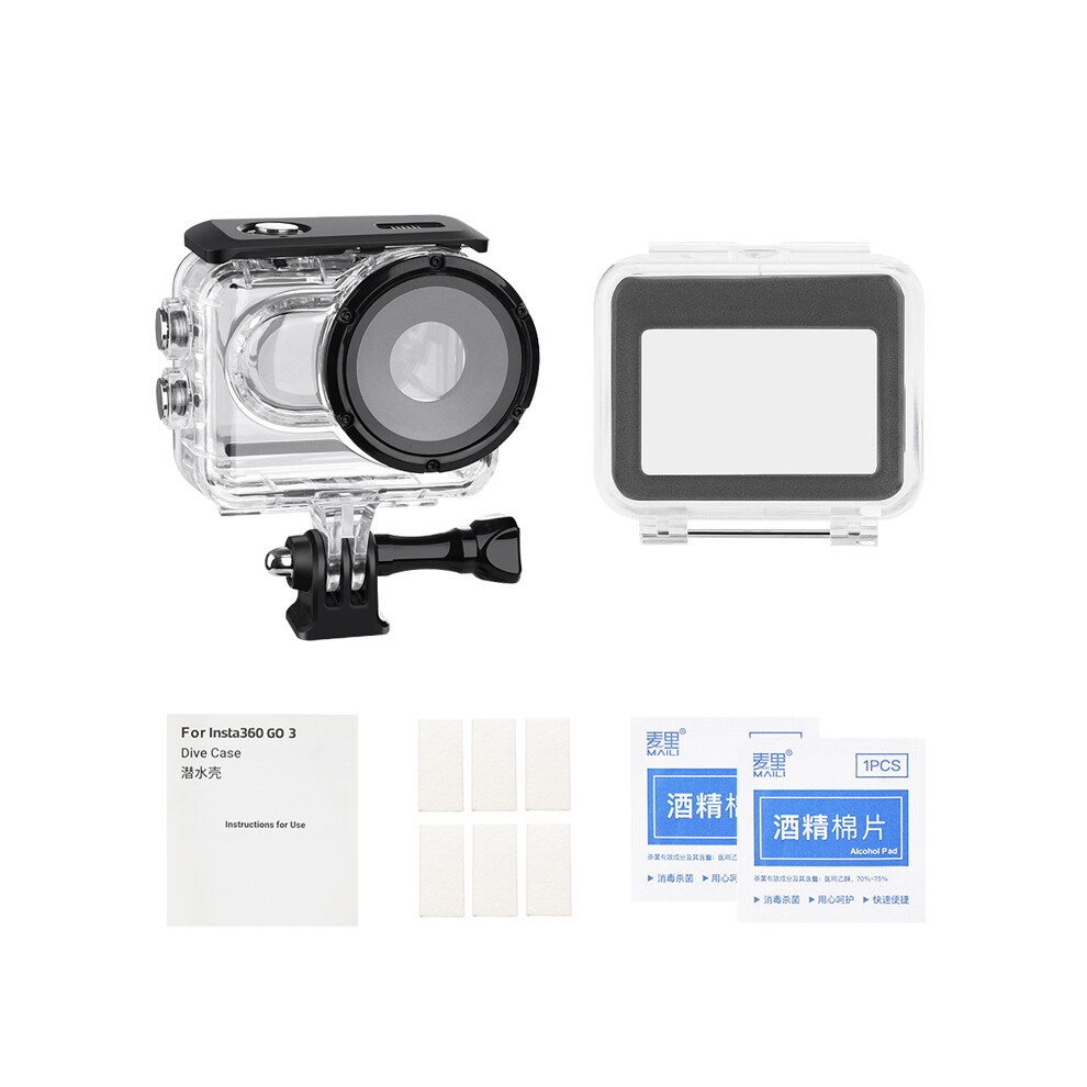 (Waterproof Case) Sports Camera Dive Housings Underwater Photography Filters For Insta360 Go 3/3S 320997460244
