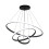 Goeco LED Pendant Light, 3 Rings, with Remote Control, Height Adjustable 36w 1