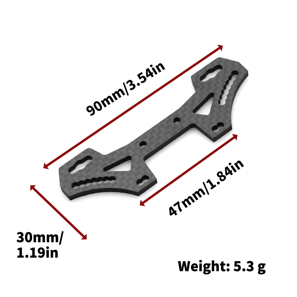 (Front Brackets) Front/Rear Shock Mount Carbon Fiber Modification Parts For Tamiya Tt02 Rc Car 320997445777