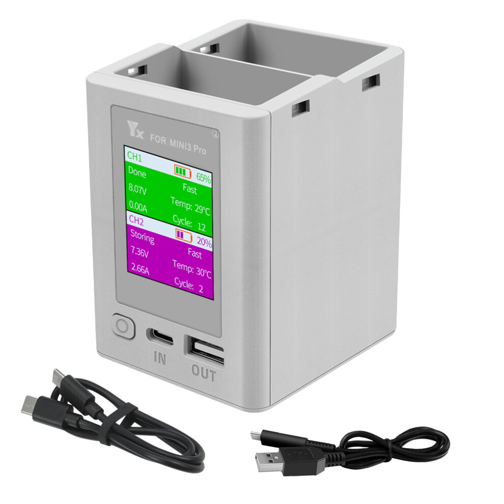 (Drone Charger) Lcd Digital Charger Usb Charging Accessories For Dji Mini 3/3Pro/Mini 4 Pro 320997451747