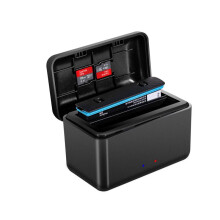 Type-C Power Battery Charger Hub 2 Slot Charging for Insta360 X4 Camera