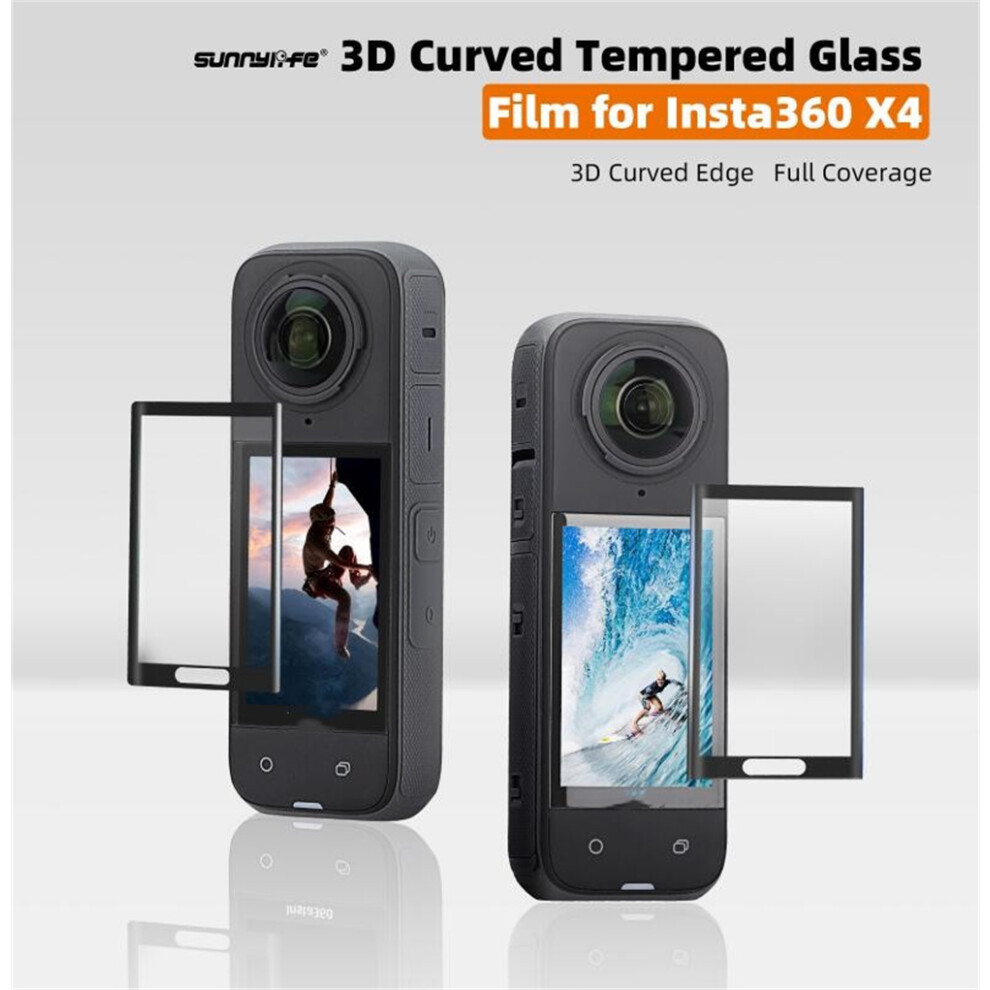 3D Curved Screen Protector Tempered Glass Film Hd Bubble-Free Scratch-Proof Protective Film For Insta360 X4 320997457602
