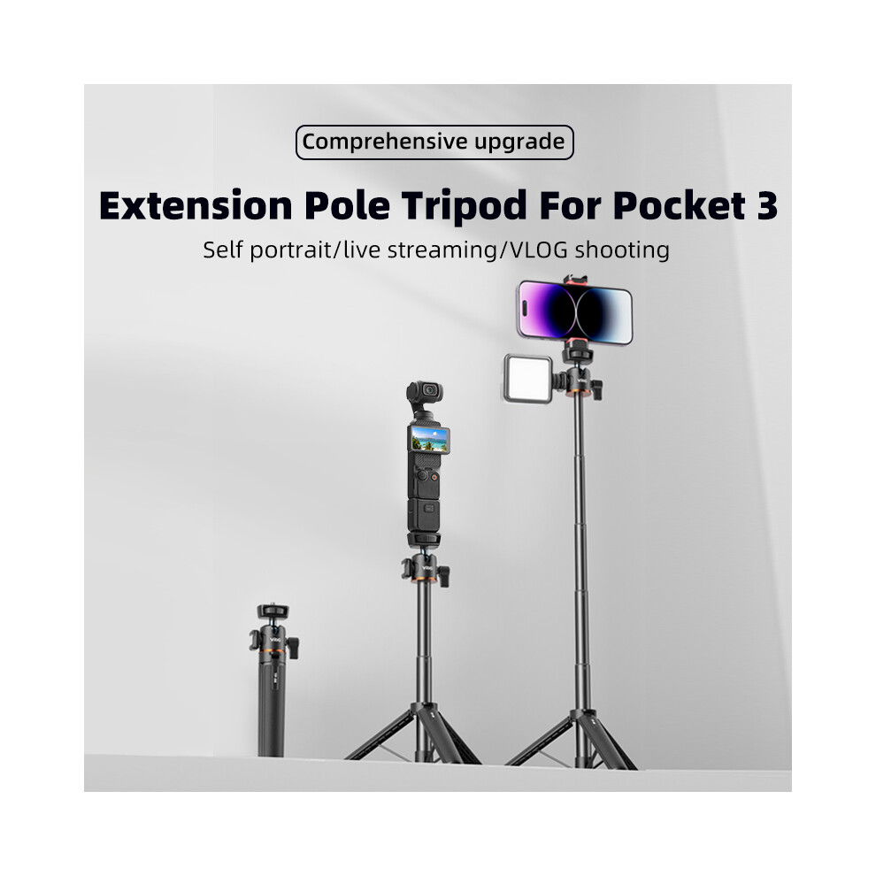 Selfie Extension Stick Triangle Mount For Dji Pocket 3/Action/Insta 360 Camera 320997469650