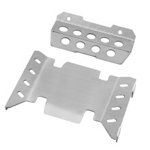 For RGT EX86020 1/10 LC71 RC Car Flatcar Stainless Steel Chassis Guard Parts