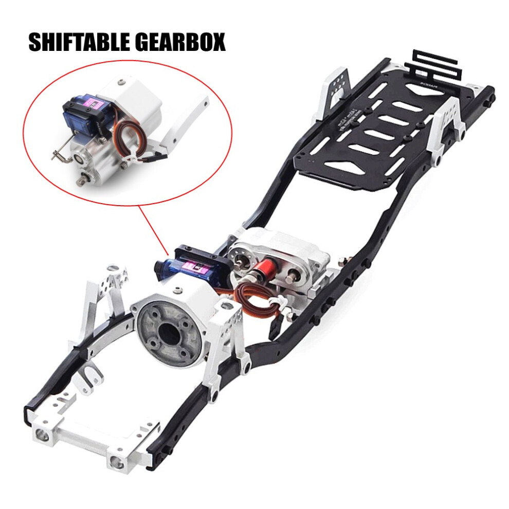 313Mm Wheelbase Chassis Frame Prefixal Gearbox For Axial Scx10 Rc Car Accessory 320997449546