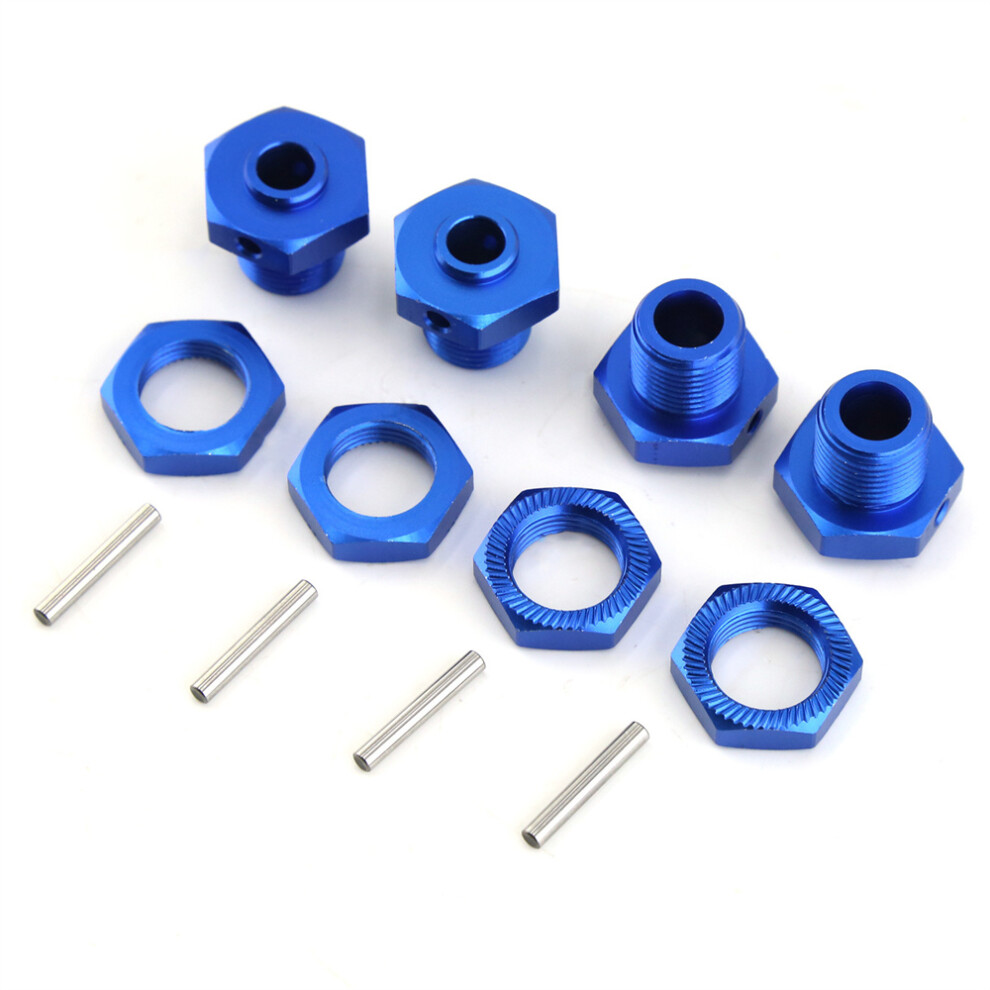 (Blue) Rc Car Upgrade Kit Metal Adaptor With Lock Nut For Arrma 1/8 3S Typhon Blue 320997453291