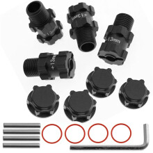 (Black) Wider 13mm Adapters Convert 14mm to 17mm Hex For Arrma1/10 Granite Senton Typhon