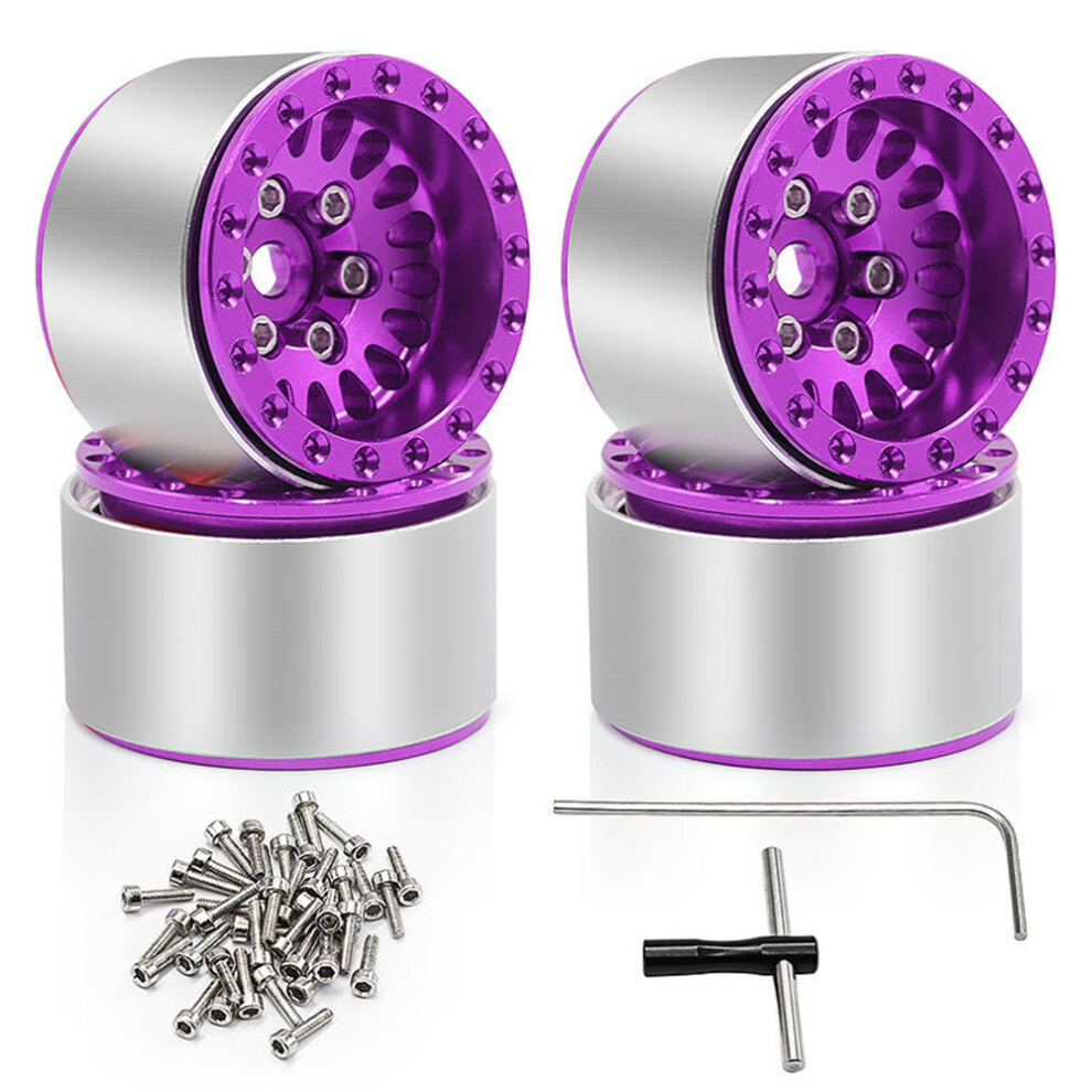(A) 1.0"1/18 1/24 Rc Car Upgraded Metal Wheel Rim Hub For Trx4m Ax24 Scx24 123643861514