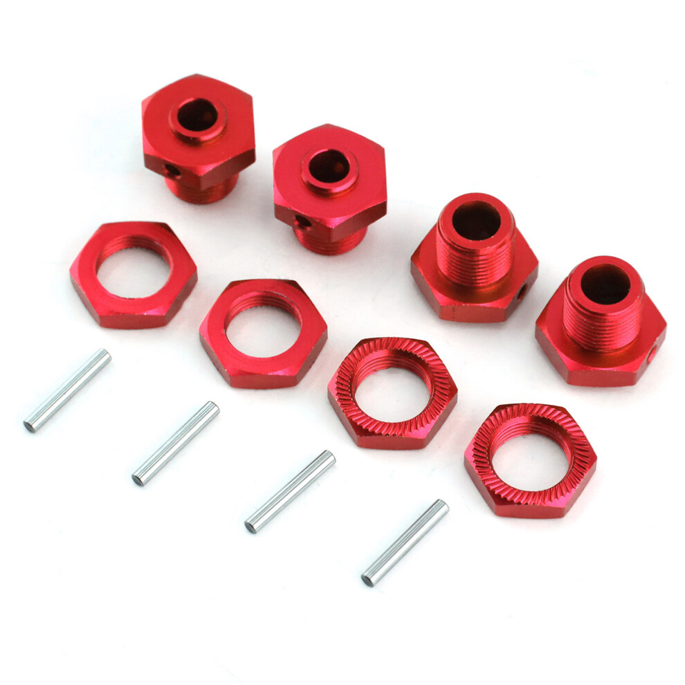 (Red) Rc Car Upgrade Kit Metal Adaptor With Lock Nut For Arrma 1/8 3S Typhon Red 320997453284