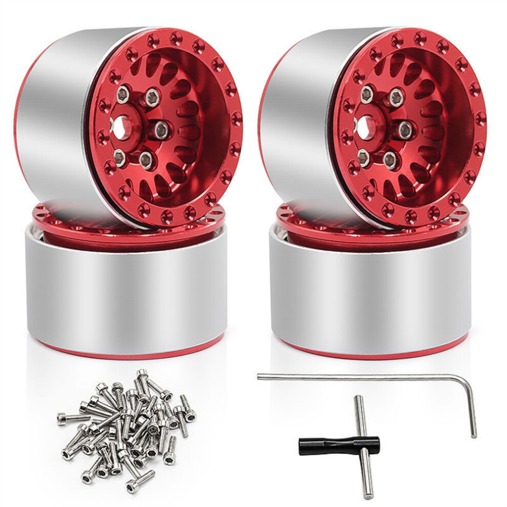 (C) For 1/24 Scx24 Ax24 Rc Car 1.0"Tire Beadlock Wheel Rim Hub Wheel Rim Hub 320997468394