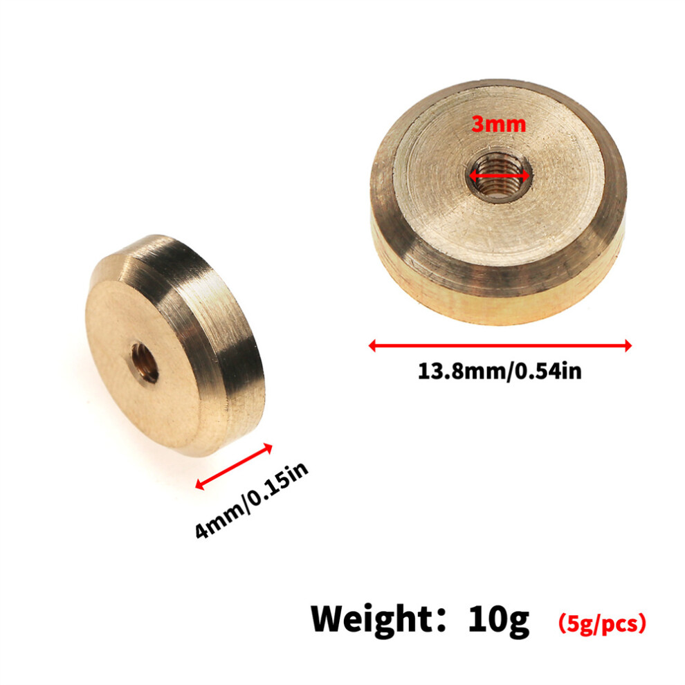 (2Pc*5G) Brass Counterweight Front Rear Axle For Hpi Kyosho Tamiya Wltoys Universal Part 320997452034