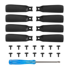 (Black) 8pcs Ultralight Drone Colour Replacement Paddles for DJI FLIP