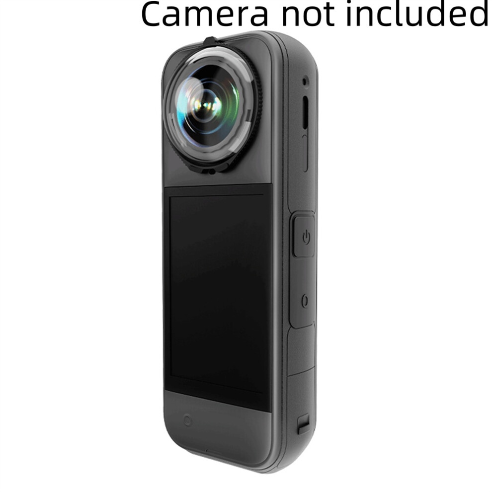 (Black Silicone Case) Camera Lens Protector Scratch Resistant Film Silicone Case For Insta360 X5 320997469605