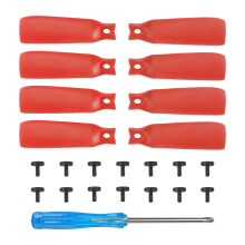 (Red) 4 Pair Drone 4022F Colour Noise Reducing Paddle Replacements for DJI Flip