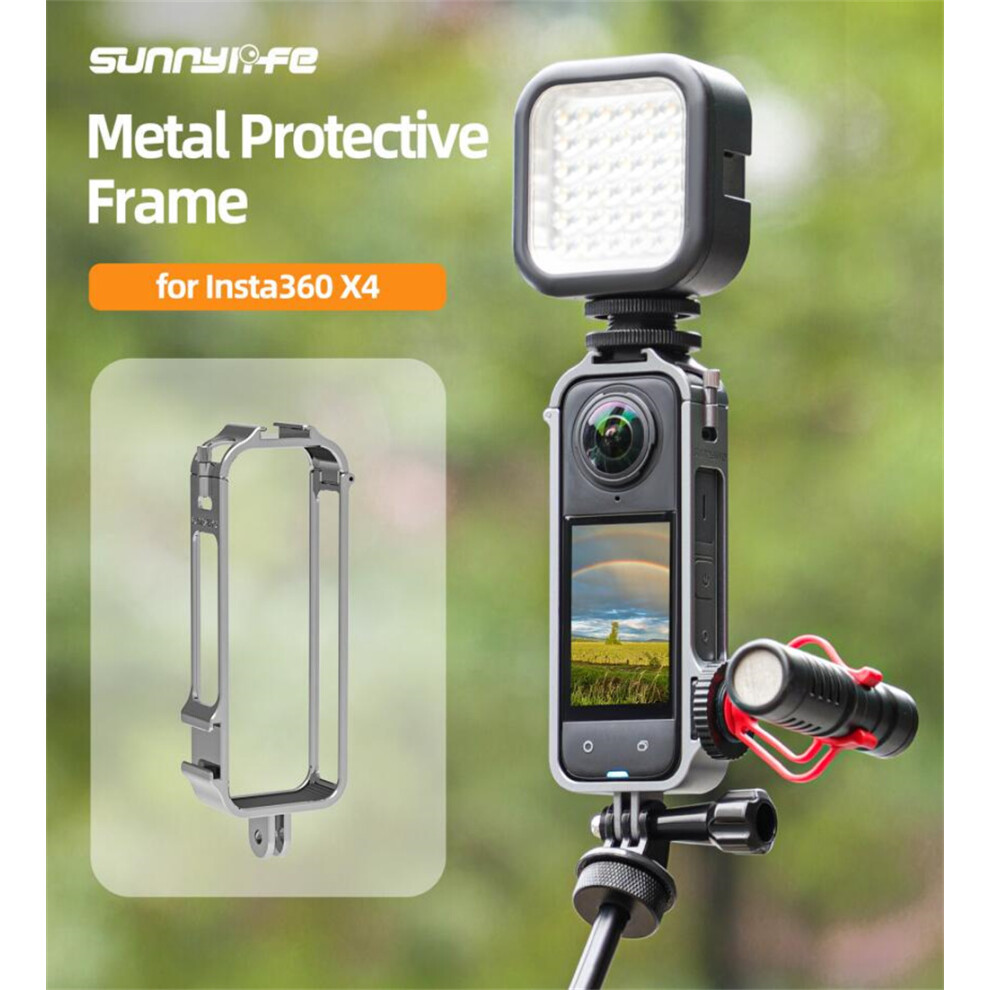 Protective Aluminium Shock Drop Resistant Bezel For Insta360 X4 Panoramic Camera 320997458357
