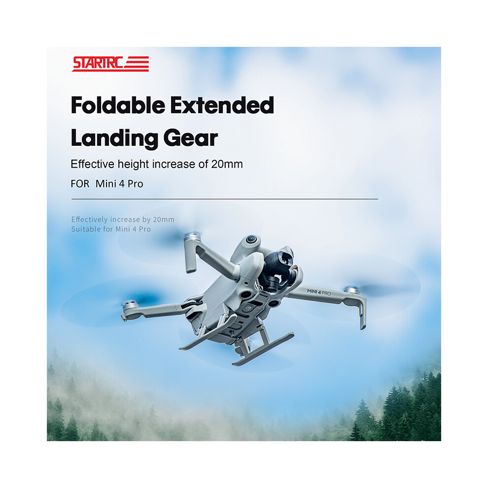 For Dji Mini 4 Pro Booster Folding Cushioned Landing Gear Training Stand 320997452157