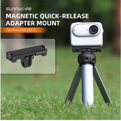 For Insta 360 GO3 Magnetic Adapter Camera Quick Release Plate Expansion Bracket
