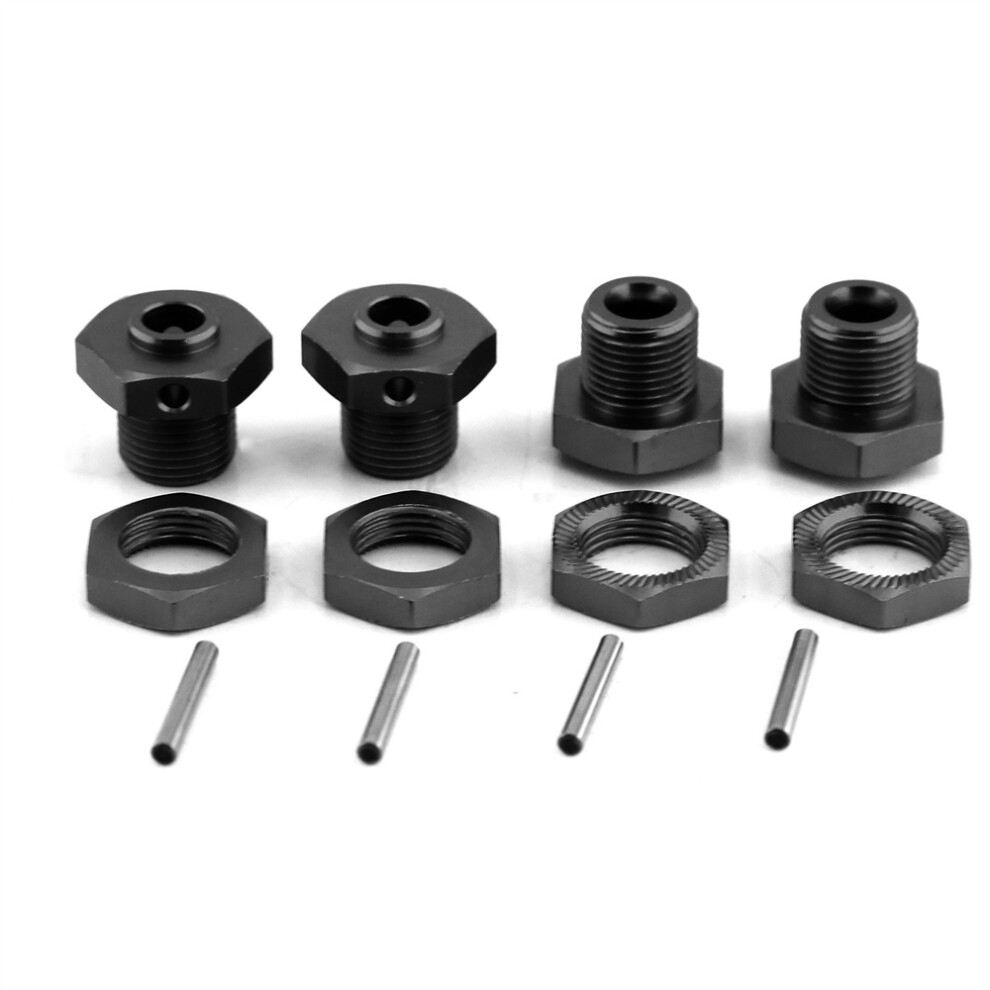 (Black) Rc Car Upgrade Kit Metal Adaptor With Lock Nut For Arrma 1/8 3S Typhon Black 320997453277