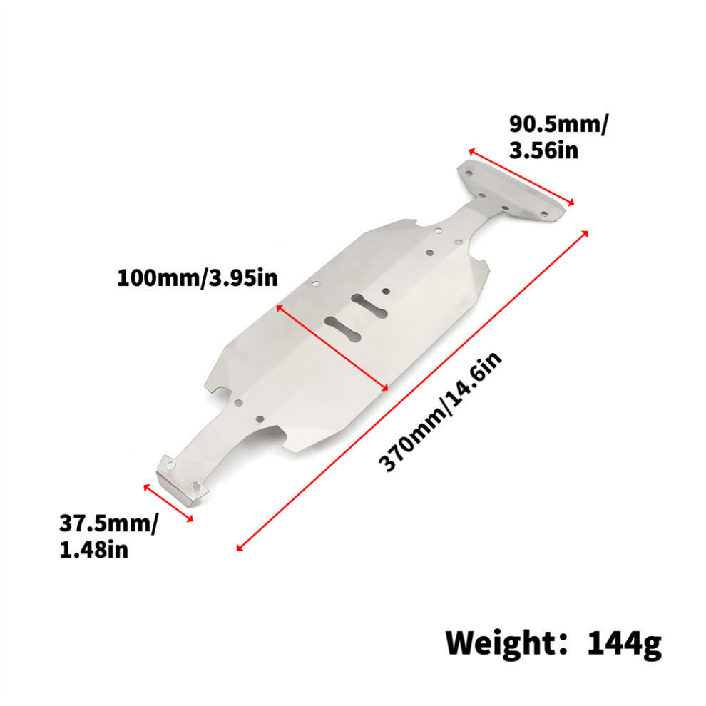 (For Xv02) Stainless Chassis Armor Front & Rear Guard Panels For Tamiya Xv-01 Xv-02 1/10 Rc 320997452522