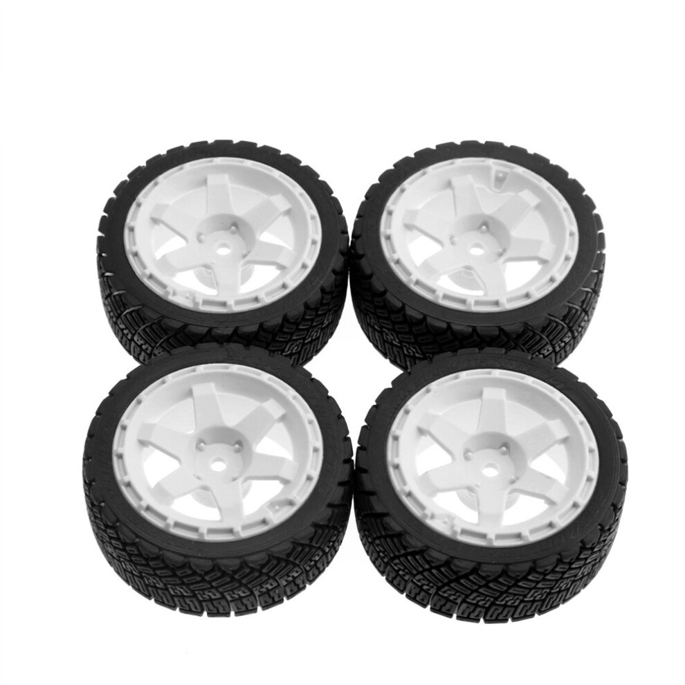 4Pcs Rc Car Upgrade Tuning Tyres For Tamiya 1/10 Tt02 Xv01 Lancia Delta Rc 320997452706