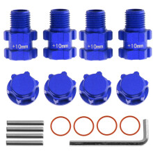 (Blue) For Arrma 1/10 3S Granite Mega Senton Typhon Adapters Convert 14mm to 17mm Hex