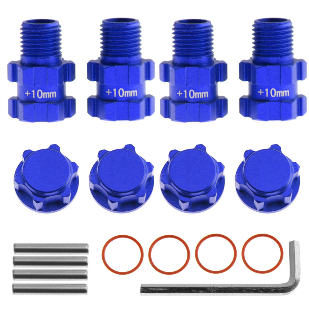 (Blue) For Arrma 1/10 3S Granite Mega Senton Typhon Adapters Convert 14Mm To 17Mm Hex Blue 320997452751