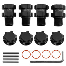 (Black) Aluminum Adapters Convert 14mm to 17mm Hex For Arrma1/10 3S Granite Mega Senton
