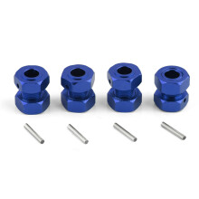(Blue) RC Car Thickened Hexagonal Adapter with Lock Nut For ARRMA 1/8 6S KRATON OUTCAST