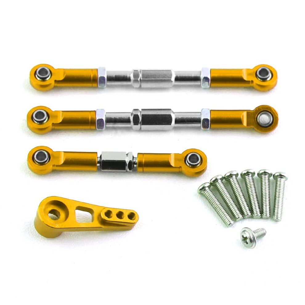 (Gold) 1Set Rc Car Upgrade Accessories Kit For Wltoys 1:10 104009 19 1:12 12402-A 12401 Gold 320997442837
