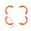 (Orange) Drone Propeller Guard For DJI Avata 2 Drone Paddle Protective Accessory 1