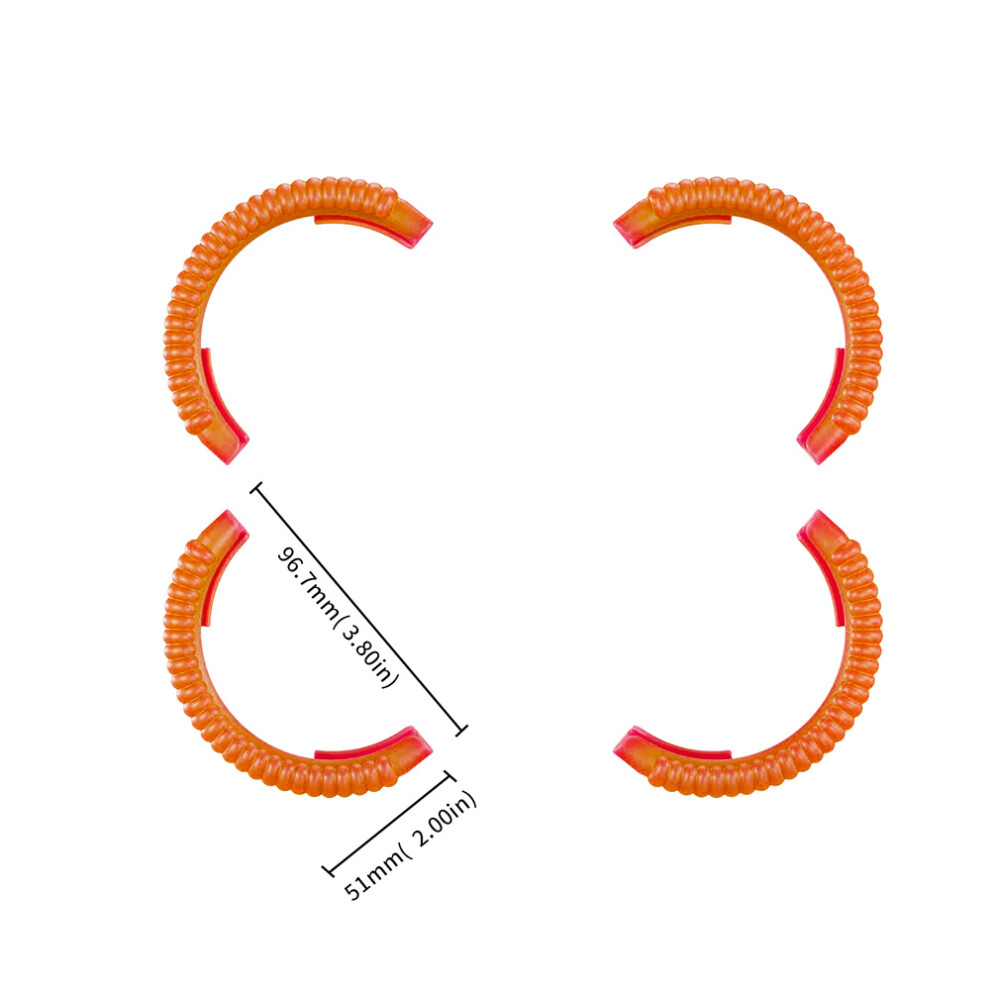 (Orange) For Dji Avata 2 Drone Paddle Propeller Blades Guard Protective Ring Accessory Orange 123643852420