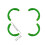 (Green) Drone Propeller Guard For DJI Avata 2 Drone Paddle Protective Accessory 1