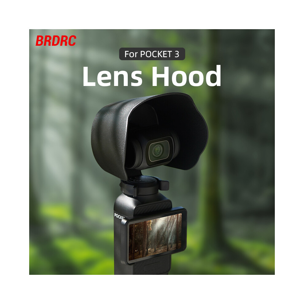 For Dji Osmo Pocket3 Camera Lens Hood Sunshade Cover Anti-Glare Protective Cover Light 320997453680