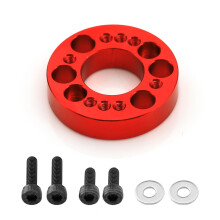 (Red) 1/10 RC Car Motor Stabilised Aluminium Base For ARRMA 2WD Gorgon Monster Truck