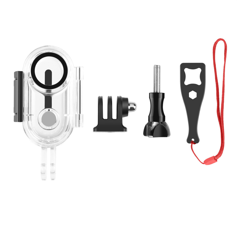 (40M) For Insta360 Go3/3S 40/60M Underwater Waterproof Housing Case W/Base Adapter 320997469285