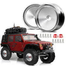 4Pcs 1.9" Aluminum Beadlock Rims for SCX10 & TRX-4 RC Cars, Universal Fit