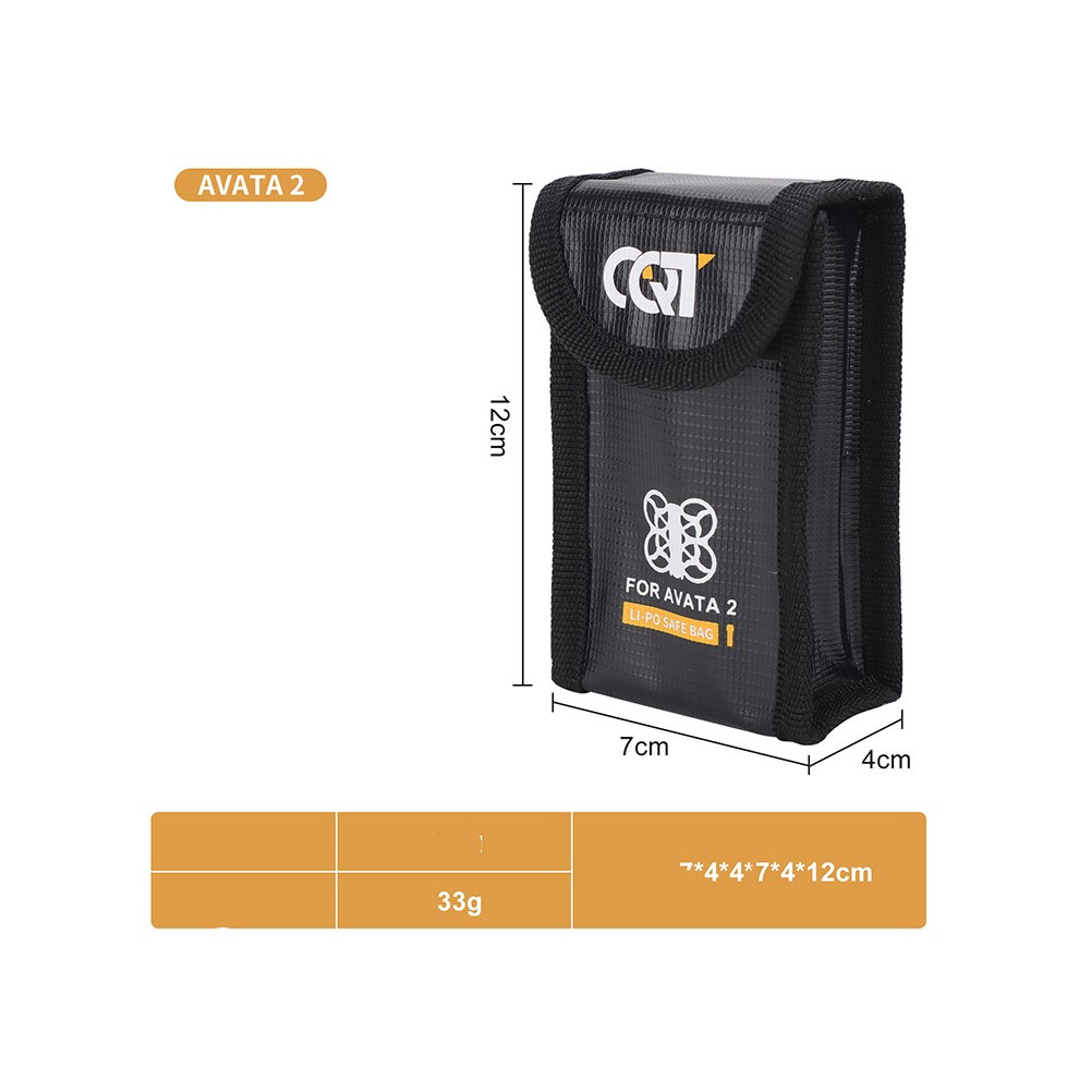 (For 1Pc Battery) Battery Safe Bag Protective Li-Po Safe Bag Explosion-Proof For Dji Avata 2 320997459439