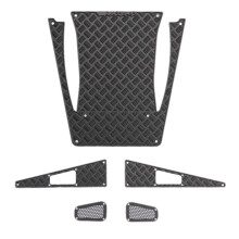 (Black) Metal Skid Plate Kit For TRX4M 1/18 4WD FORD BRONCO/Land Rover Defender