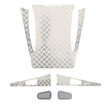 (Silver) Metal Skid Plate Kit For TRX4M 1/18 4WD FORD BRONCO/Land Rover Defender