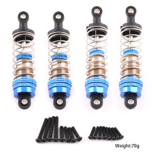 (Silver Blue) RC Car 1/12 1/14 1/16 RC Car Upgrade Oil Shock 75mm+81mm For MJX Wltoys SCY