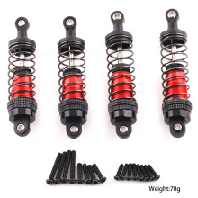 (Black Red) RC Car 1/12 1/14 1/16 RC Car Upgrade Oil Shock 75mm+81mm For MJX Wltoys SCY
