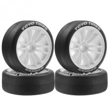 (White) 1/10 RC Car Universal Upgrade Plastic Tyre Wheel Trail for Tamiya Keisho Yokomo