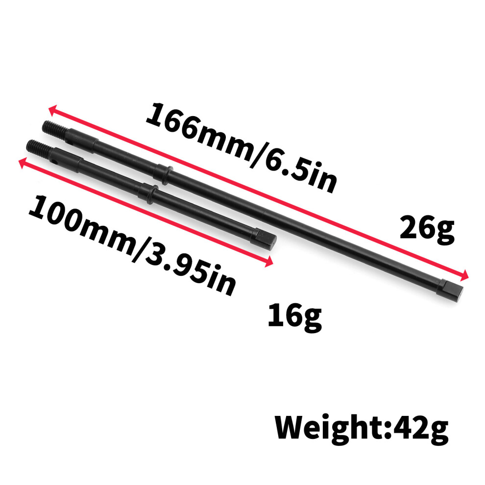 Drive Shaft Metal Rear Axle For Axial 1/10 RBX10 Ryft RC Car Upgrade Accessories