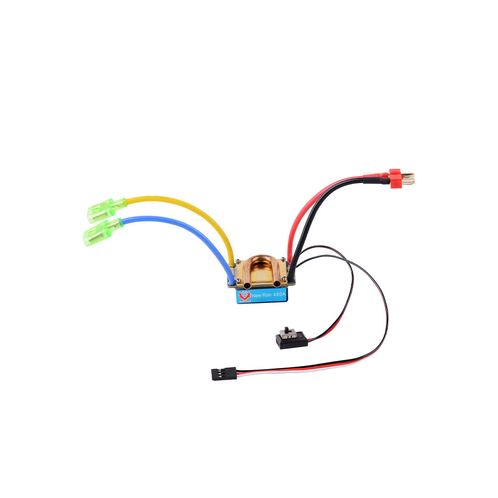 480A Dual Motor Waterproof Brushed Esc Speed Controller Kit For 1/10 Rc Boat 320997446804